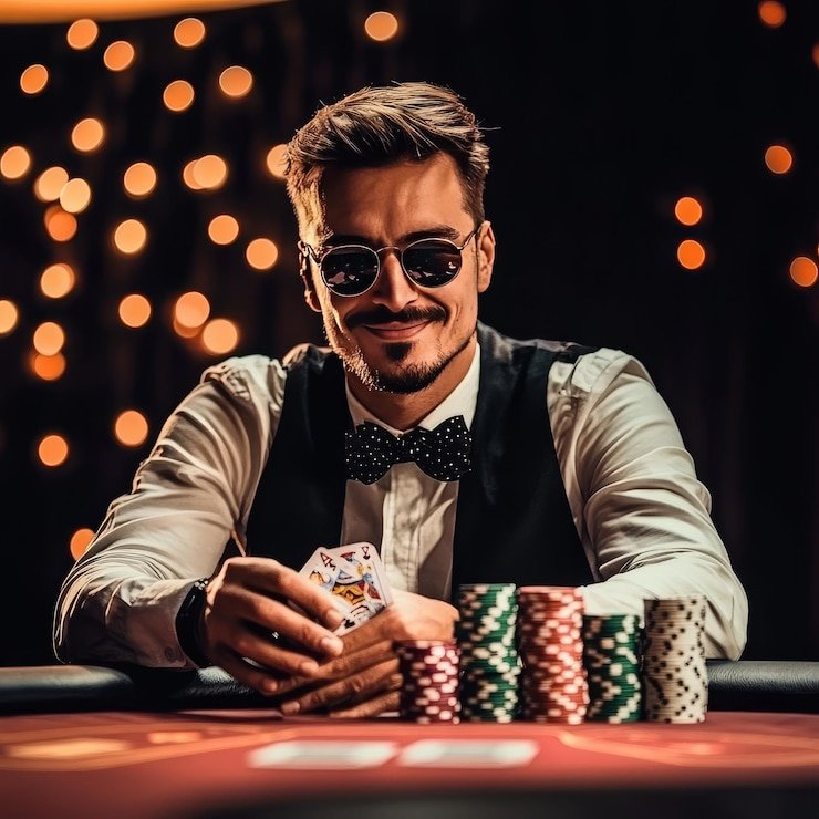 Area Live Casino dengan dealer profesional dalam suasana elegan